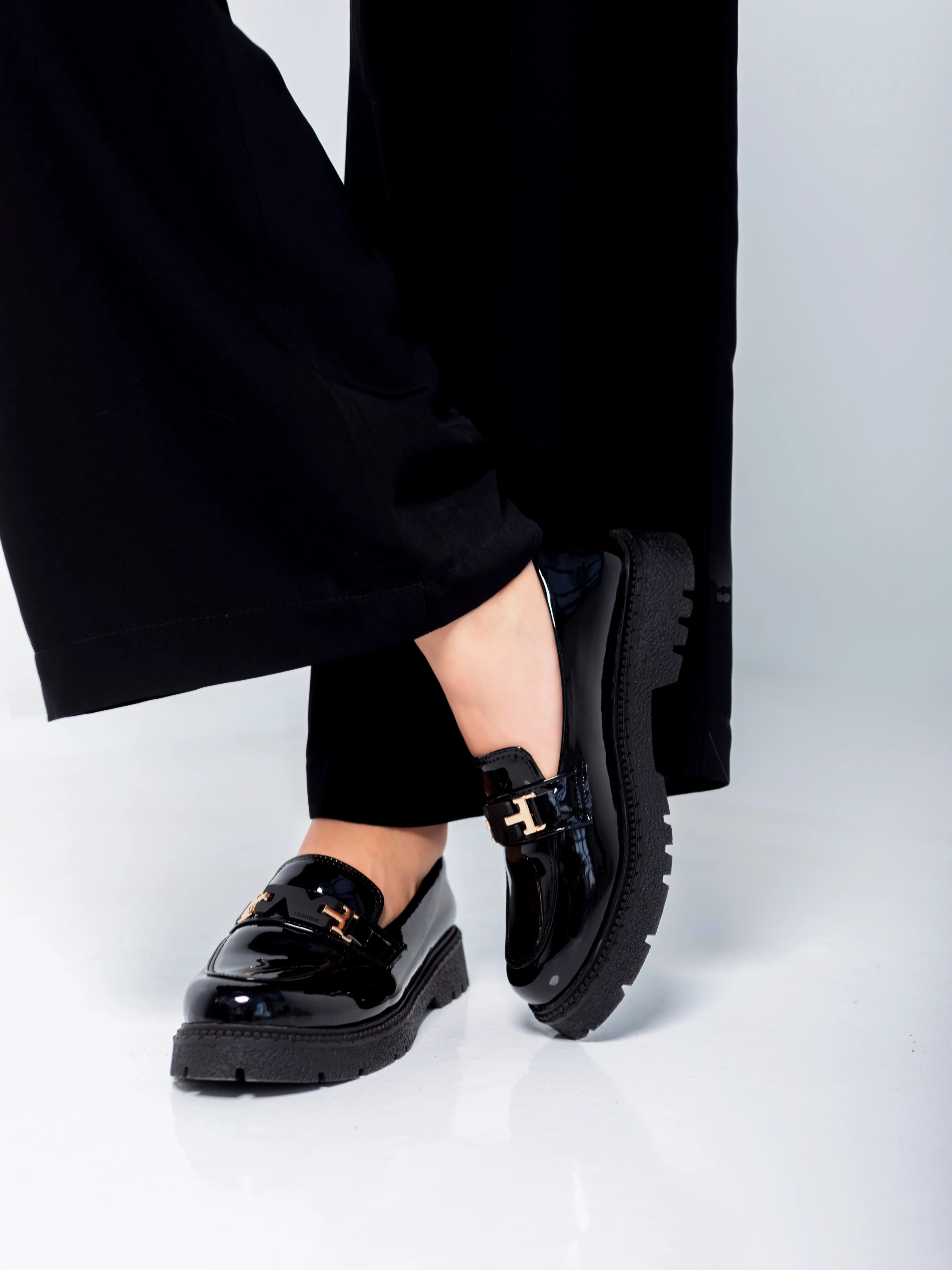 Midnight Gloss Loafers