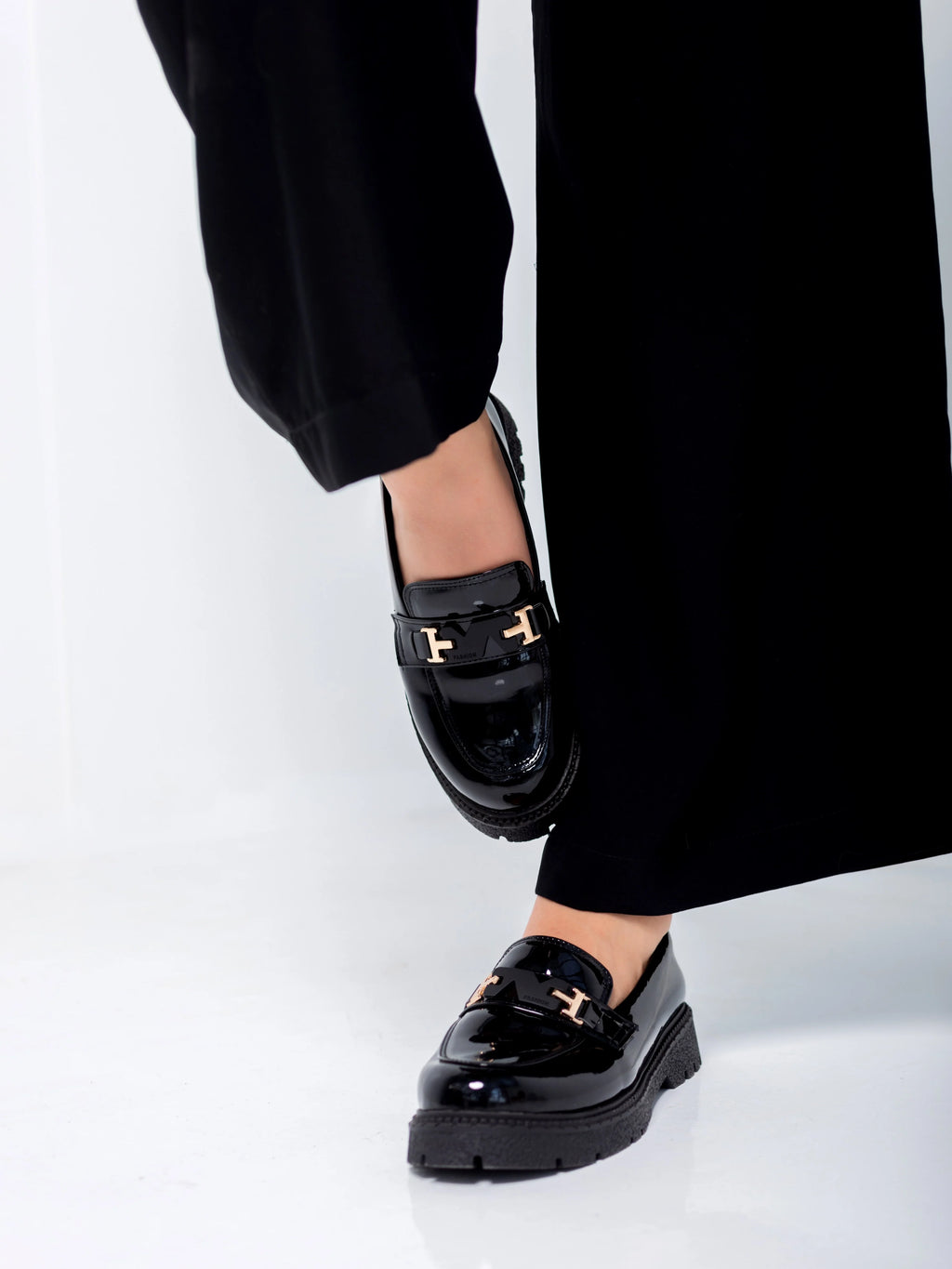 Midnight Gloss Loafers