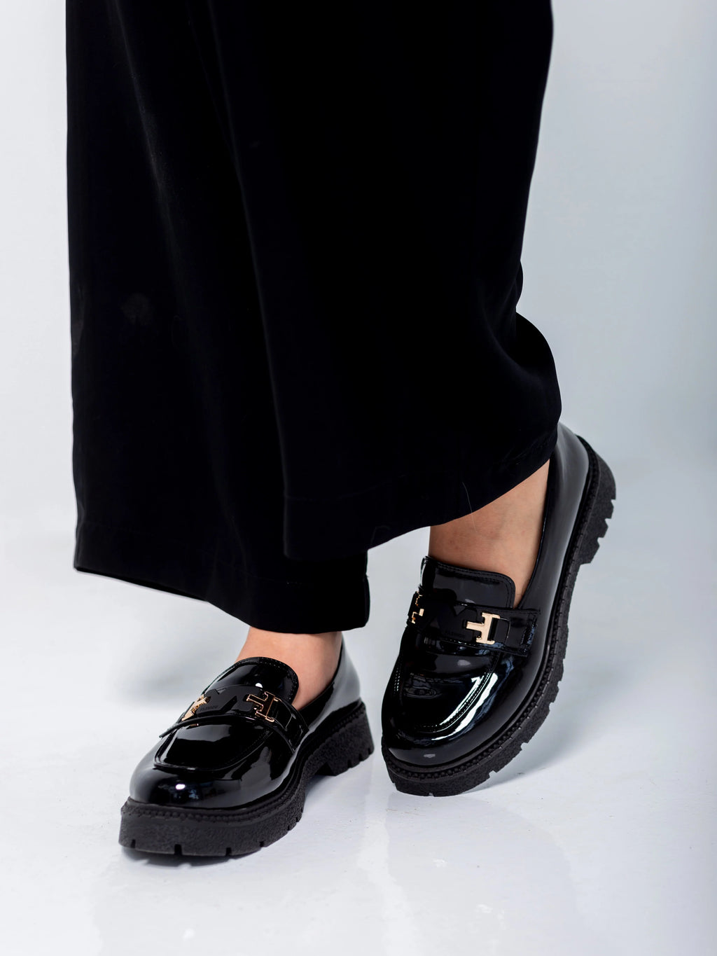Midnight Gloss Loafers