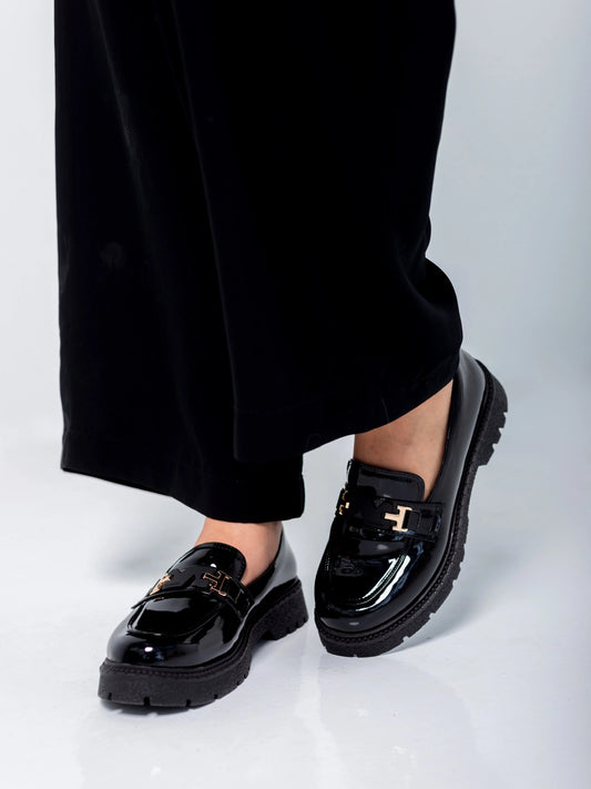 Midnight Gloss Loafers