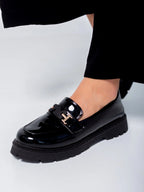 Midnight Gloss Loafers