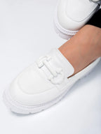 Glam Step Loafers | White
