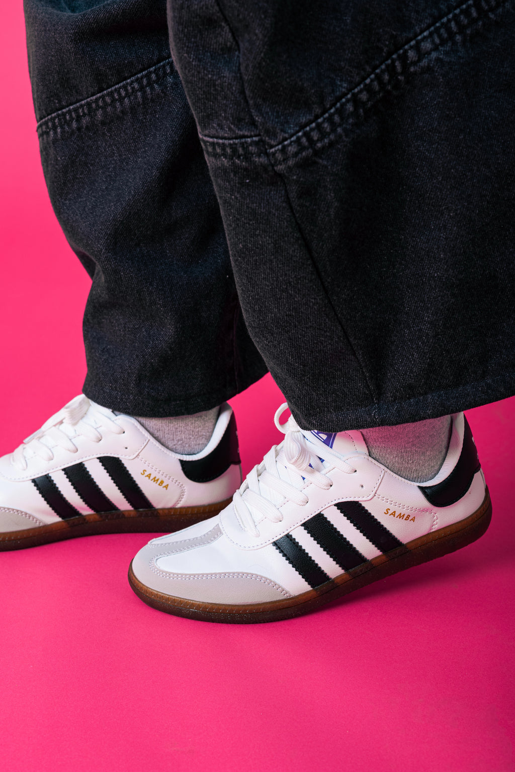 Samba Woman's Shoe | White (Black)
