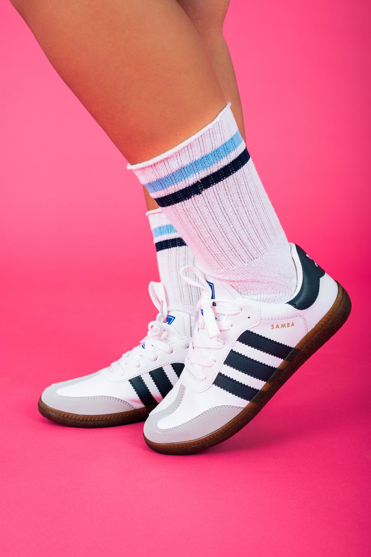 Samba Woman's Shoe | White (Black)