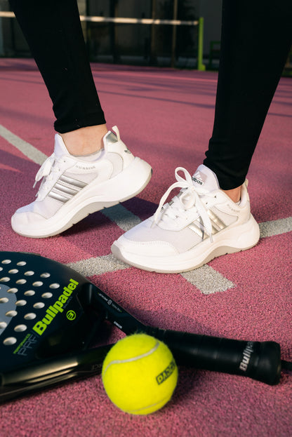 StrideMax Women's Running Shoes | Silver