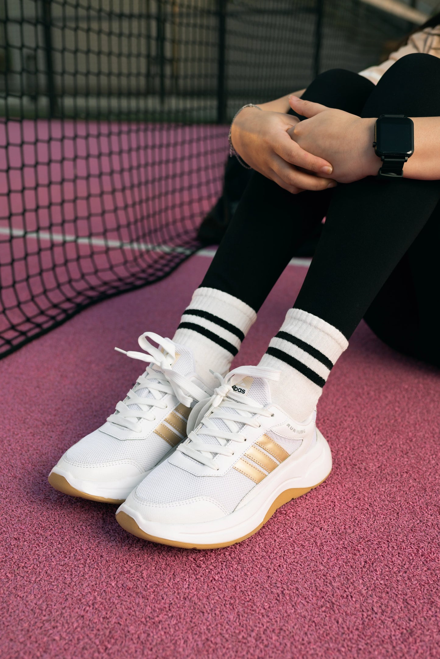 StrideMax Women's Running Shoes | Gold