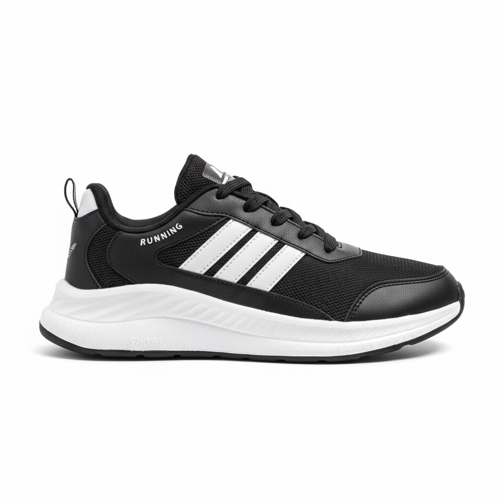 Stridemax Men Running Sneaker | Black