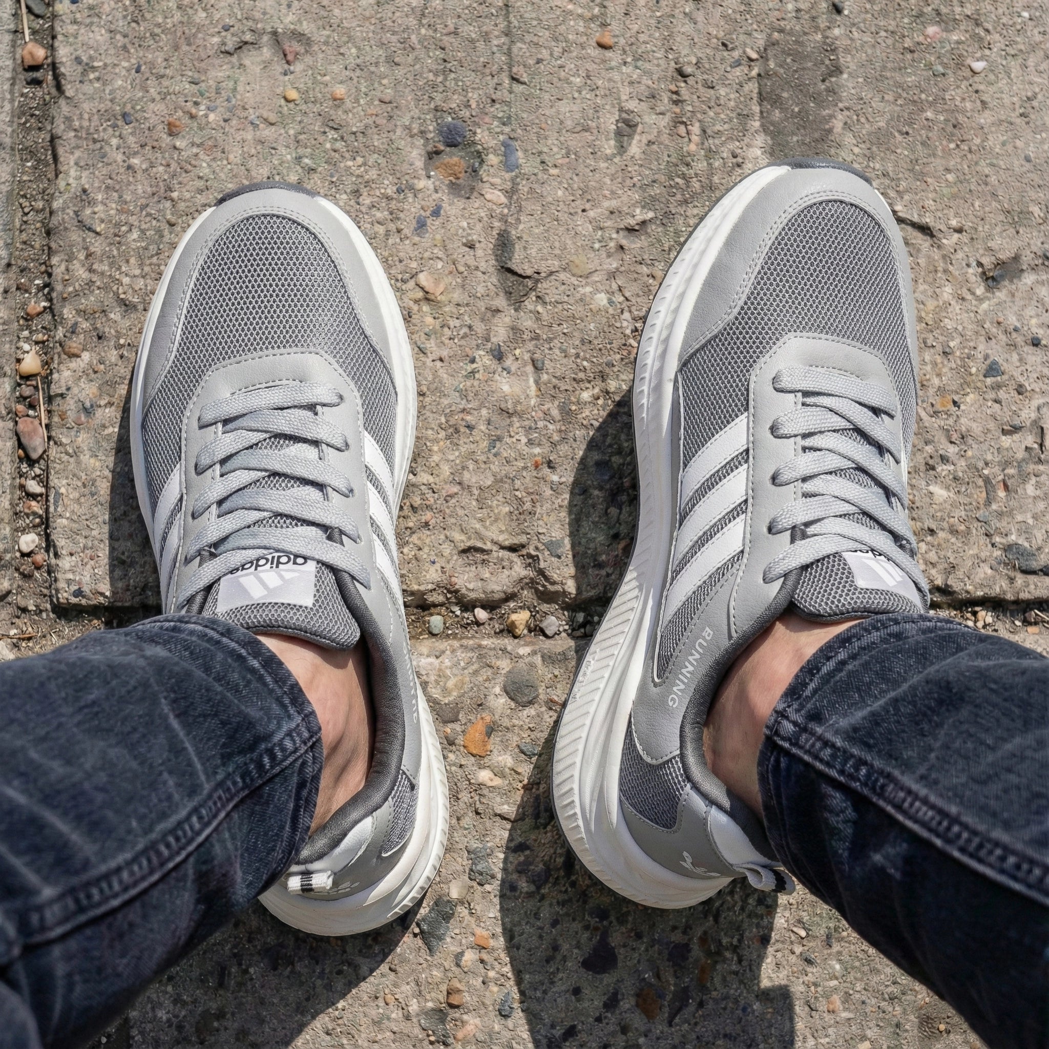 Stridemax Men Running Sneaker | Gray