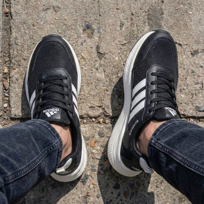 Stridemax Men Running Sneaker | Black